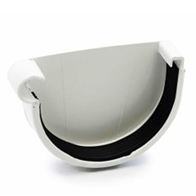 RainWay Ereszcsatorna lezáró elem, bal, 90 mm, fehér, PVC