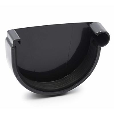 RainWay Ereszcsatorna lezáró elem, jobb, 130 mm, antracit, PVC