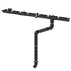RainWay Ereszcsatorna rendszer, 90/75 mm, 6 méter, antracit, PVC