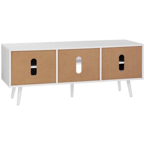 Rattan TV-Szekrény Állítható Polcokkal 1397 mm