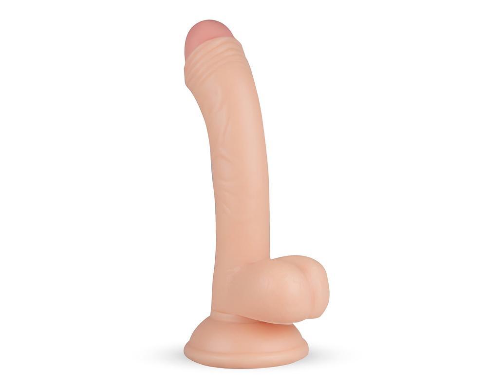 Real Fantasy Vince - herés fitymás dildó - 19,5cm (natúr)