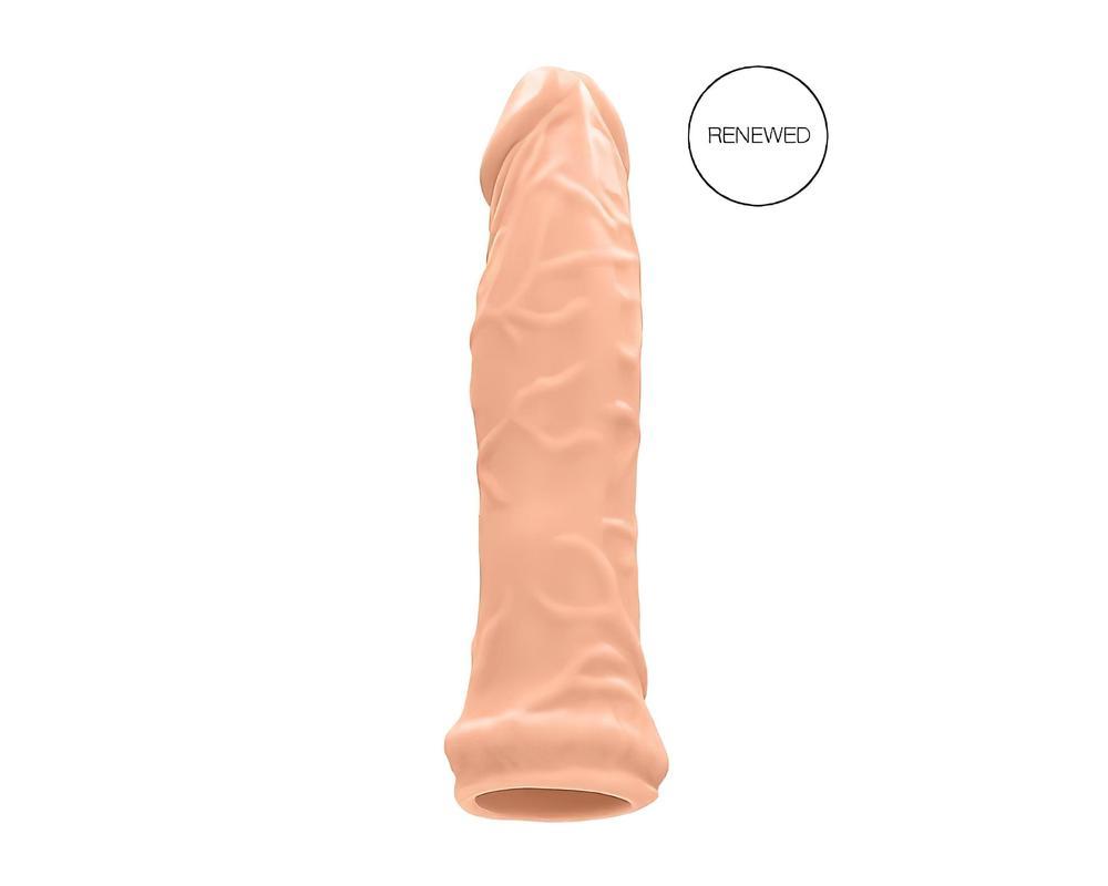 RealRock Penis Sleeve 6 - péniszköpeny (17cm) - natúr