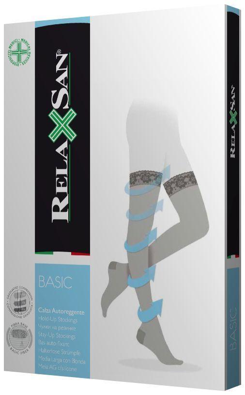 RelaxSan 70 den Csipkés Combfix 12-17 mmHg (770) fekete 3-as méret (Utolsó darabos akció!)
