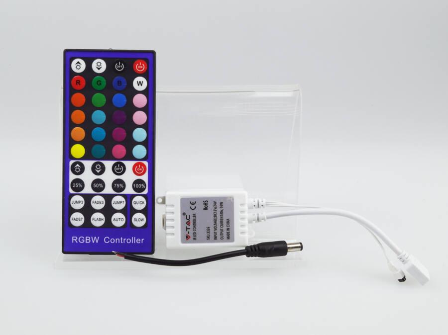 RGB+W vezérlő - infrás (12-24V - 96/192 Watt) 40 gombos