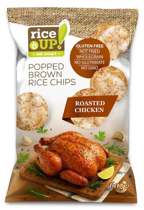 Rice Up Chips Sült csirke ízesítésű 60g Roasted Chicken