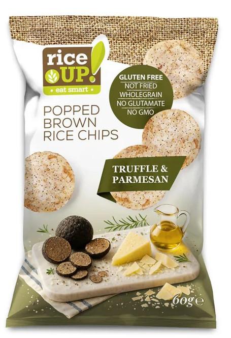 Rice Up Chips Szavasgomba-Parmezán 60g ízesítéssel Truffle &amp; Parmesan