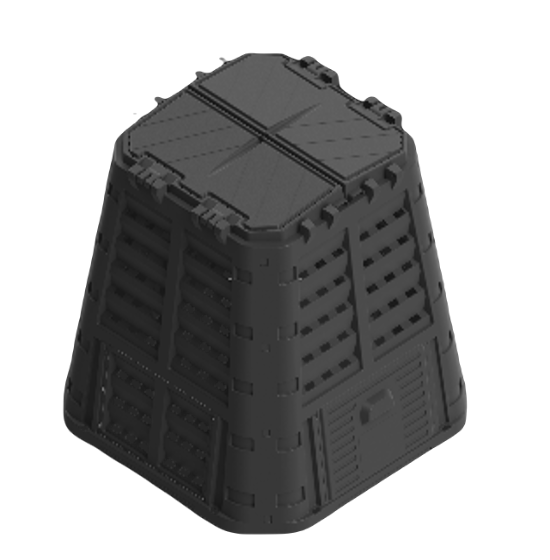 ROJAPLAST MŰANYAG KOMPOSZTÁLÓ, 480 L (Méret: 93 x 93 x 80 cm)