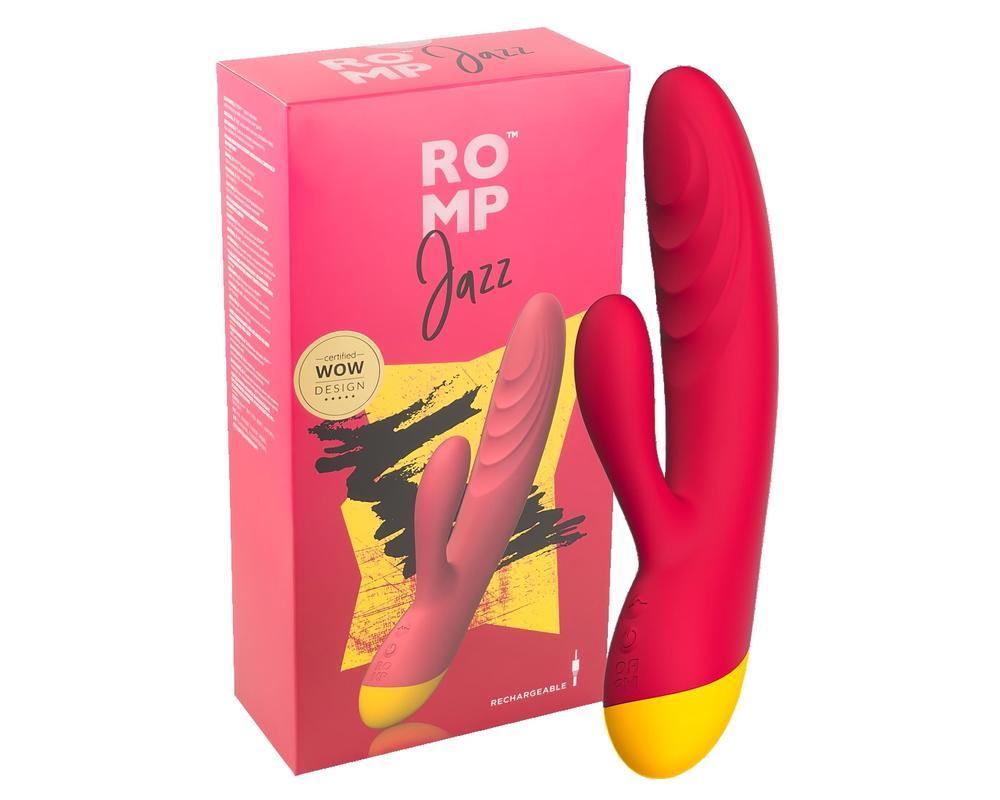 ROMP Jazz - vízálló csiklókaros G-pont vibrátor (pink)