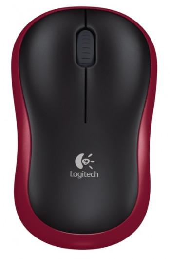 S Logitech M185 vezeték nélk egér piros