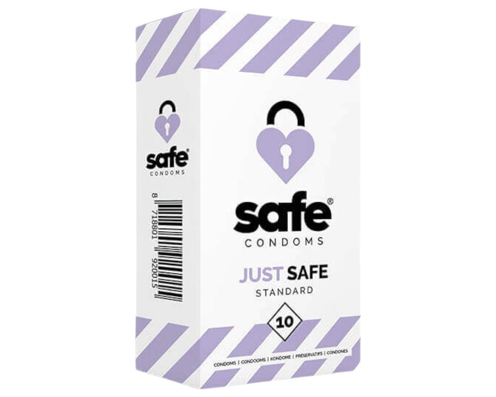 SAFE Just Safe - standard óvszer - vanília (10db)