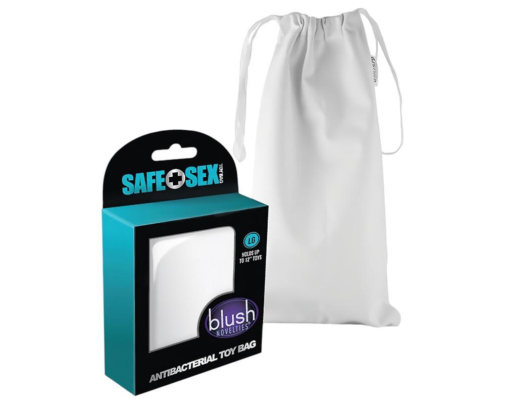 Safe Sex - antibakteriális diszkrét tároló táska - fehér (L)