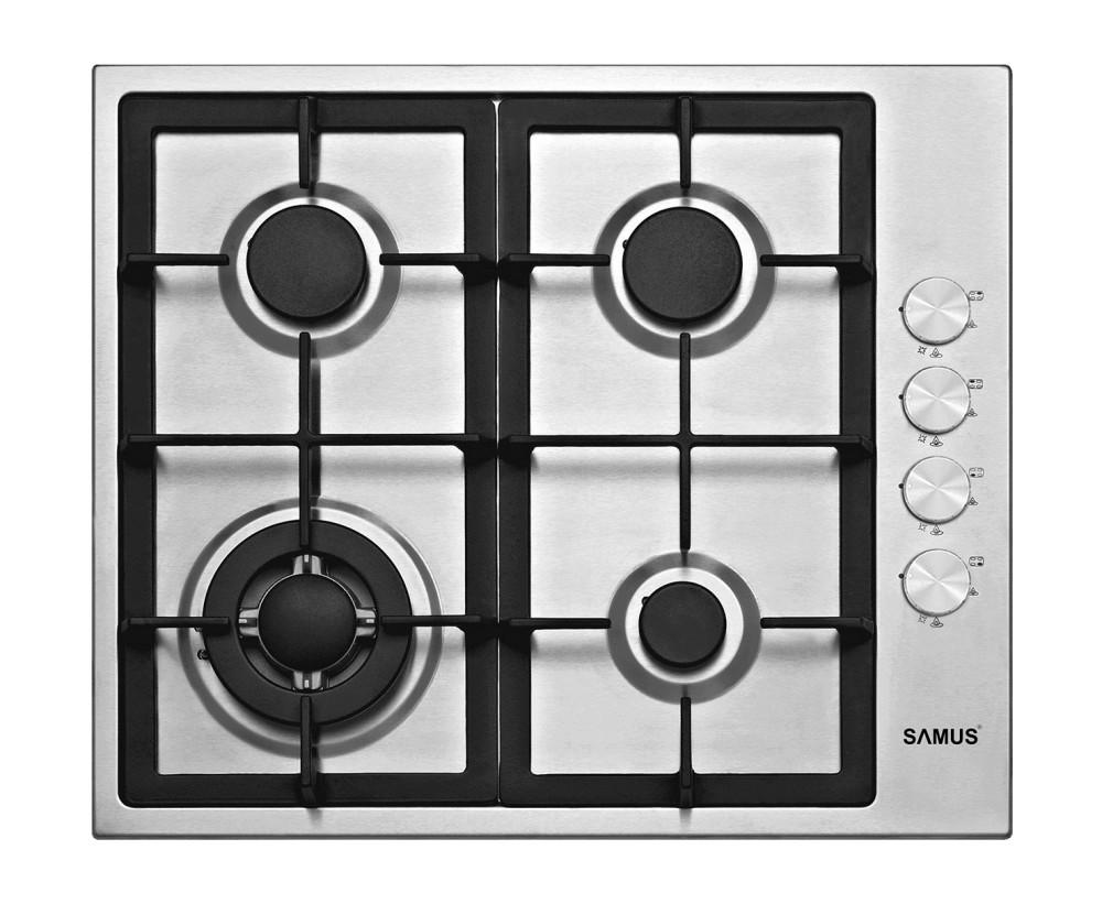 Samus PSG-64SX4 Beépíthető Gázfőzőlap, WOK égővel, Inox