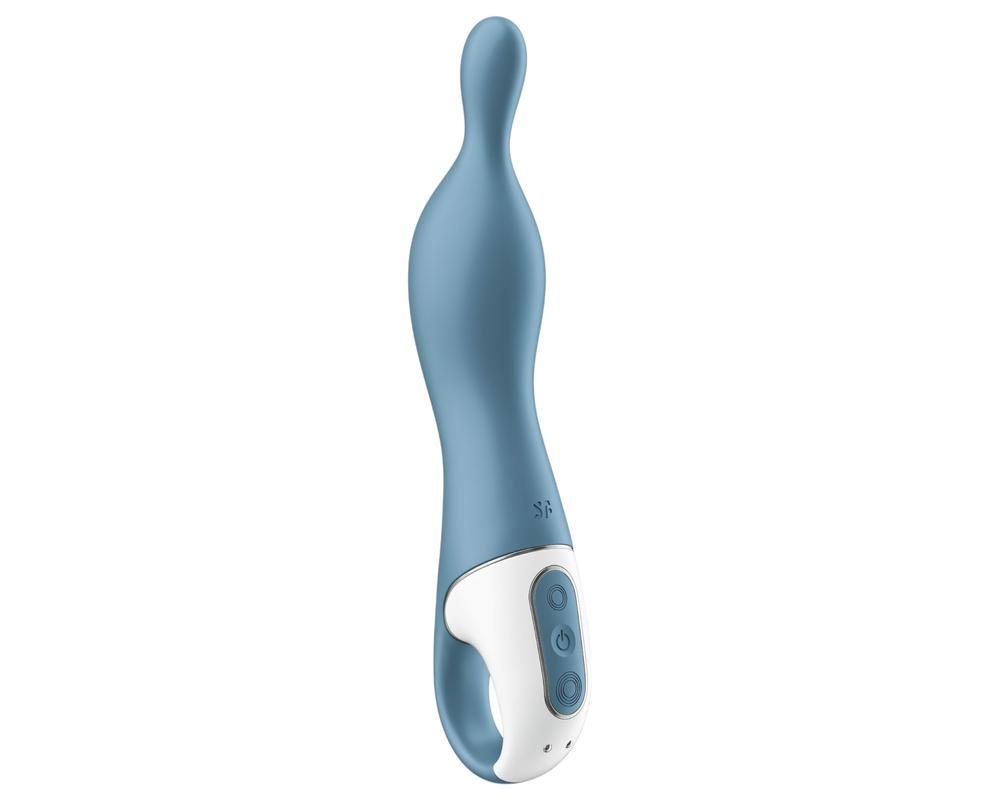Satisfyer A-Mazing 1 - akkus, A-pont vibrátor (kék)