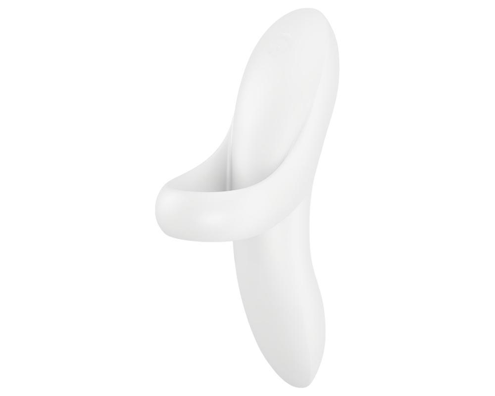 Satisfyer Bold Lover - akkus, vízálló ujj vibrátor (fehér)