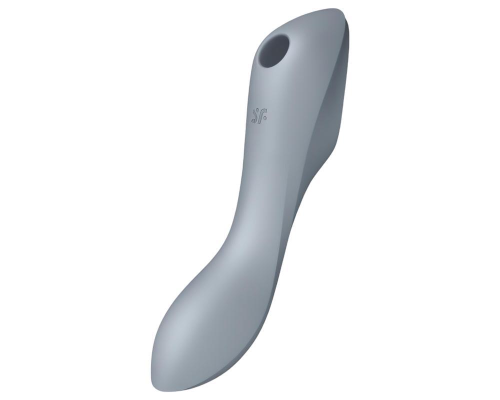 Satisfyer Curvy Trinity 3 - léghullámos 2in1 vibrátor (szürke)