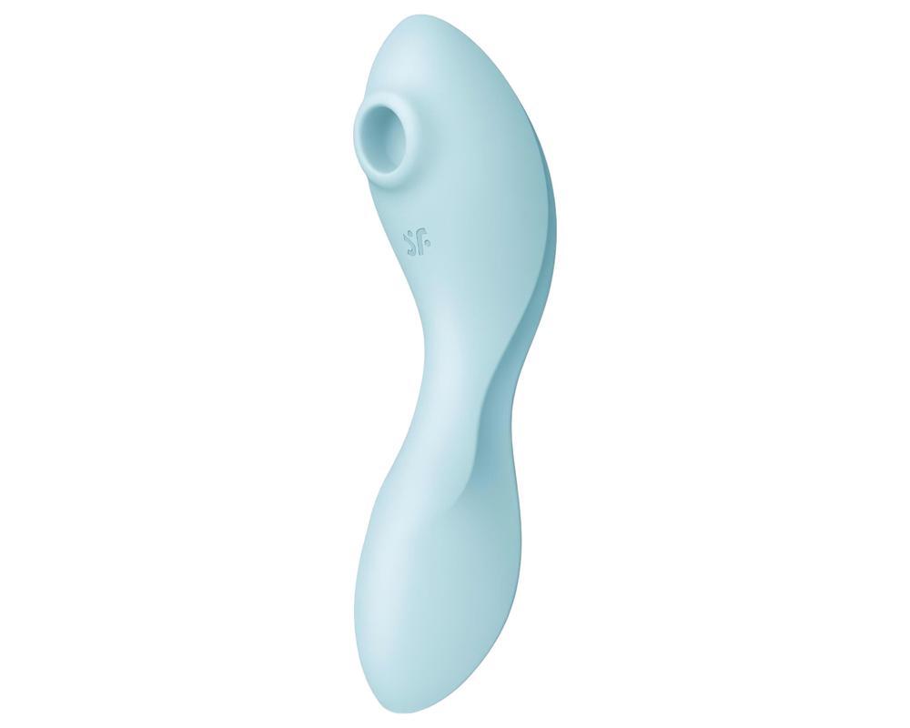 Satisfyer Curvy Trinity 5+ - okos 2in1 vibrátor (kék)