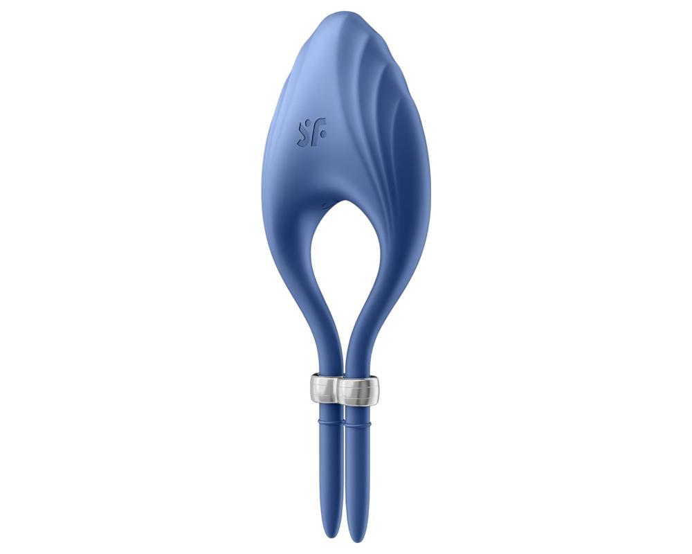 Satisfyer Duelist - akkus vibrációs péniszgyűrű (kék)