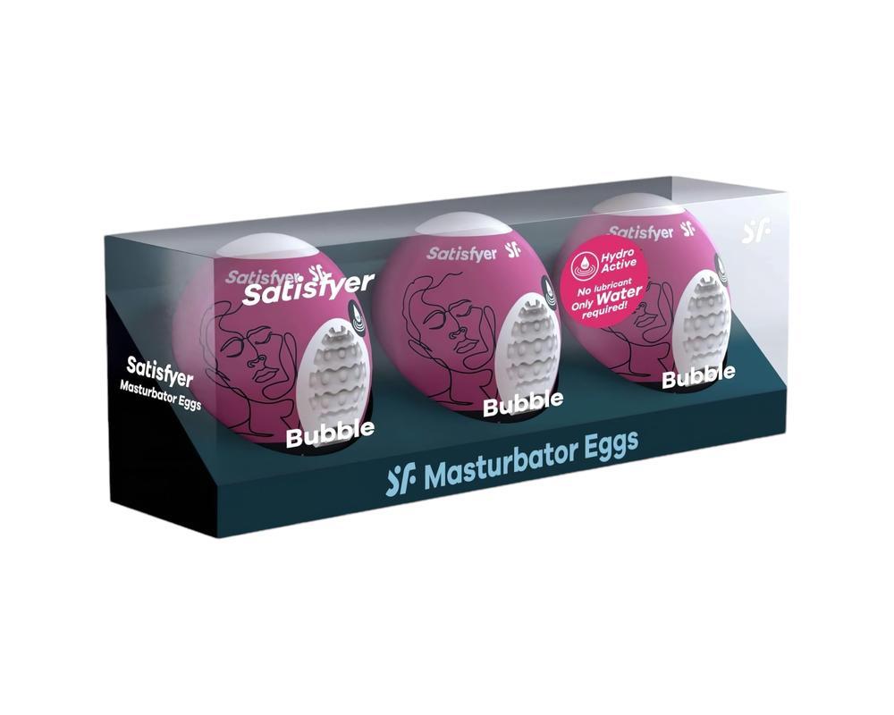 Satisfyer Egg Bubble - tojás maszturbátor (3db)