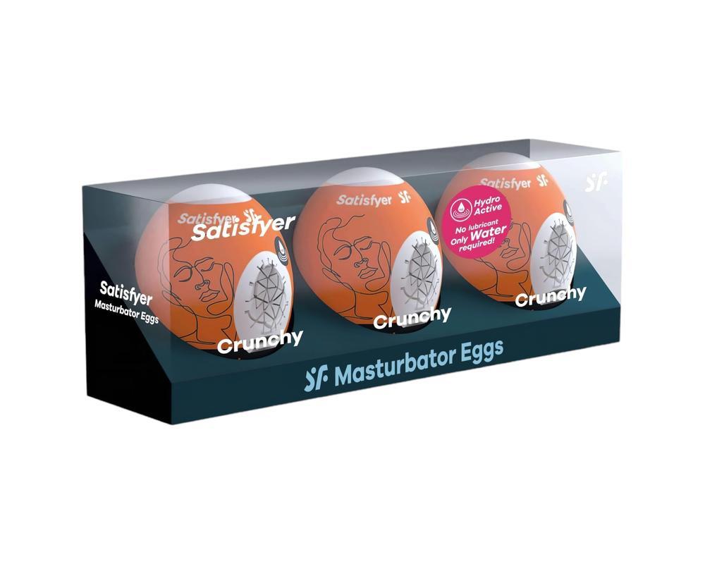 Satisfyer Egg Crunchy - tojás maszturbátor szett (3db)