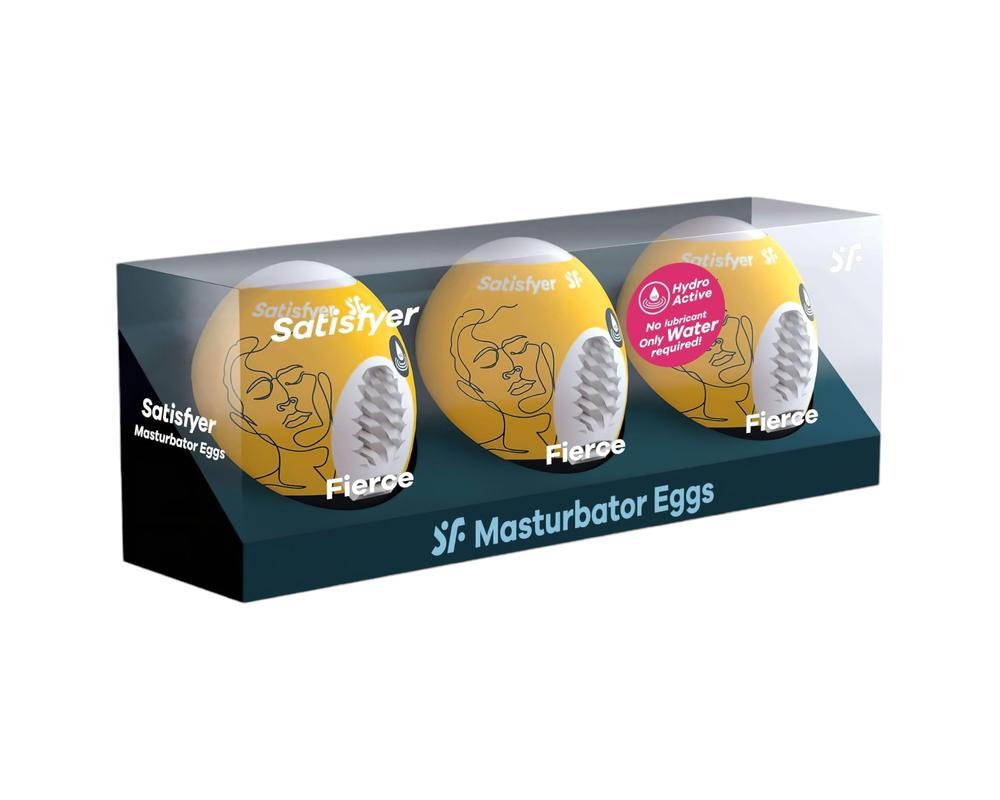 Satisfyer Egg Fierce - tojás maszturbátor szett (3db)