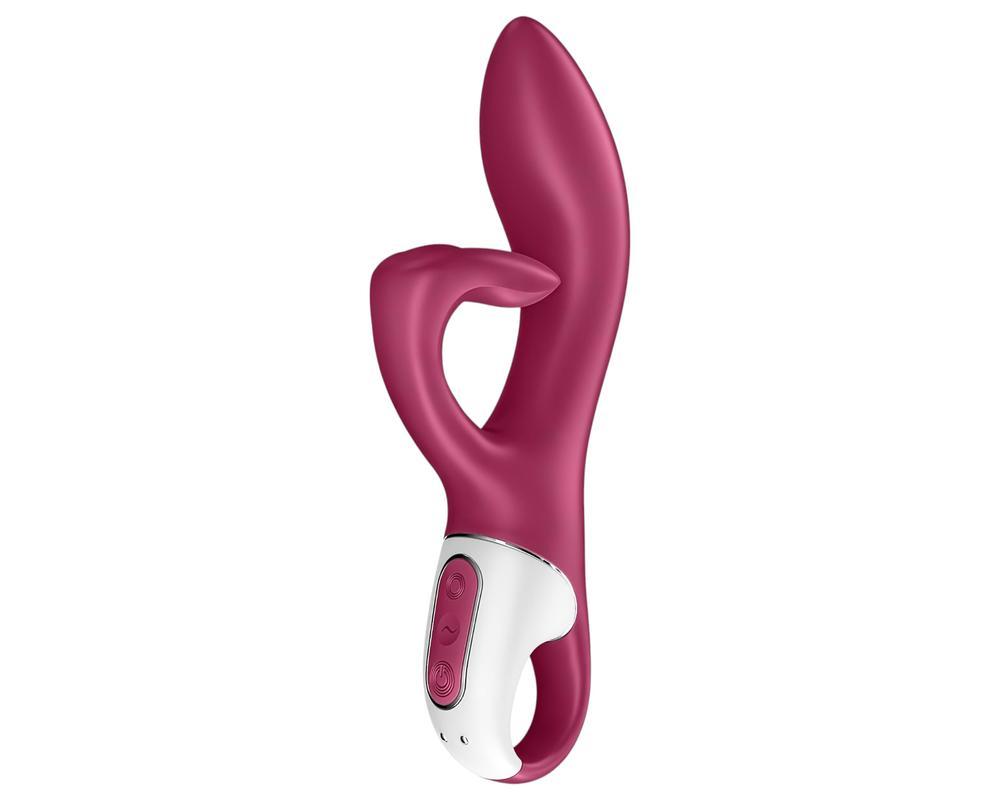 Satisfyer Embrace Me - akkus, csiklókaros vibrátor (piros)