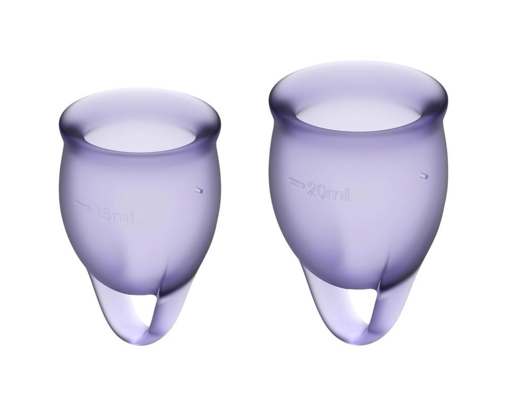 Satisfyer Feel Confident - menstruációs kehely szett (lila)