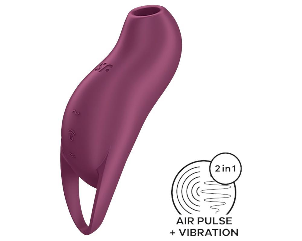 Satisfyer Pocket Pro 1 - akkus, léghullámos csiklóizgató (lila)