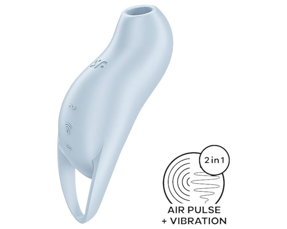 Satisfyer Pocket Pro 1 - léghullámos csiklóizgató (kék)