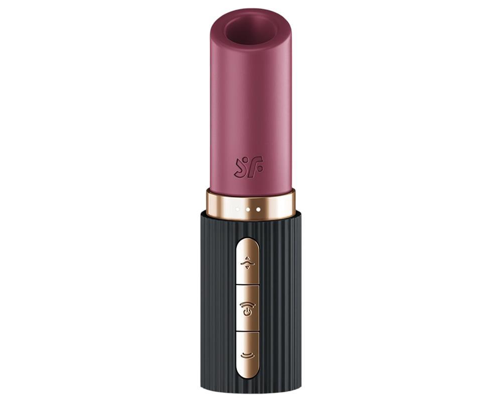 Satisfyer Pro 2 Kiss - léghullámos rúzs vibrátor (fekete)