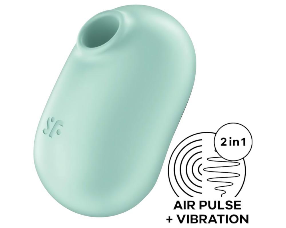 Satisfyer Pro To Go 2 - akkus, léghullámos csiklóizgató (menta)