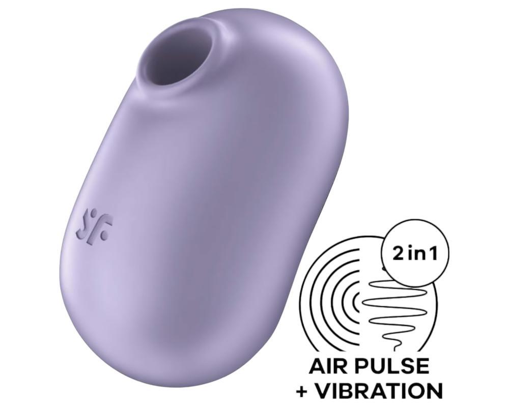 Satisfyer Pro To Go 2 - akkus, léghullámos csiklóizgató (viola)