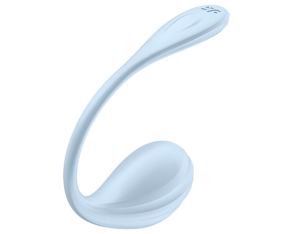 Satisfyer Smooth Petal - okos vibrációs tojás (kék)