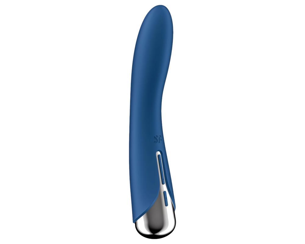Satisfyer Spinning Vibe 1 - forgó fejes G-pont vibrátor (kék)