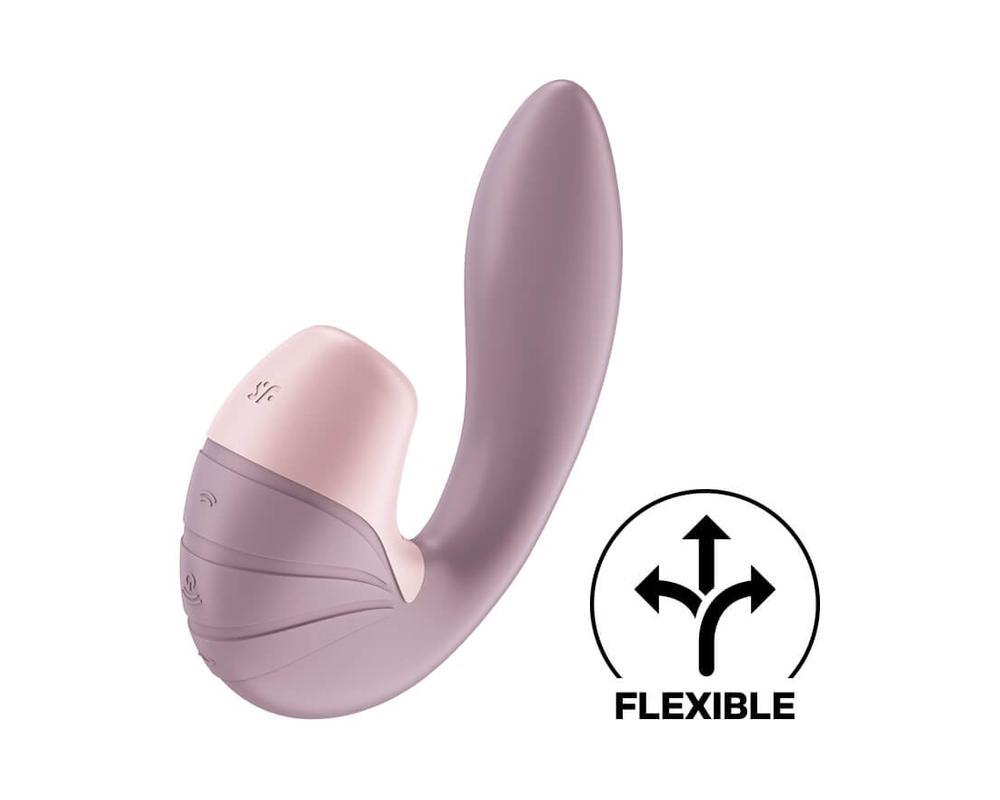 Satisfyer Supernova - akkus, léghullámos 2in1 vibrátor (pink)