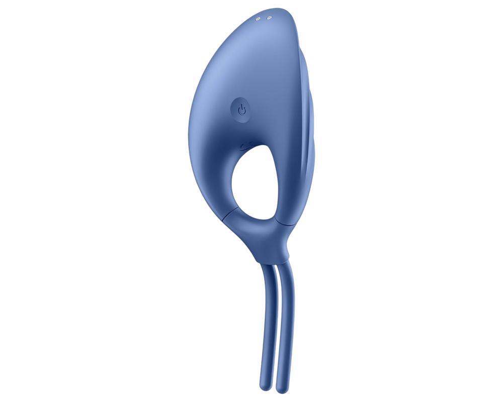 Satisfyer Swordsman - akkus, vibrációs péniszgyűrű (kék)
