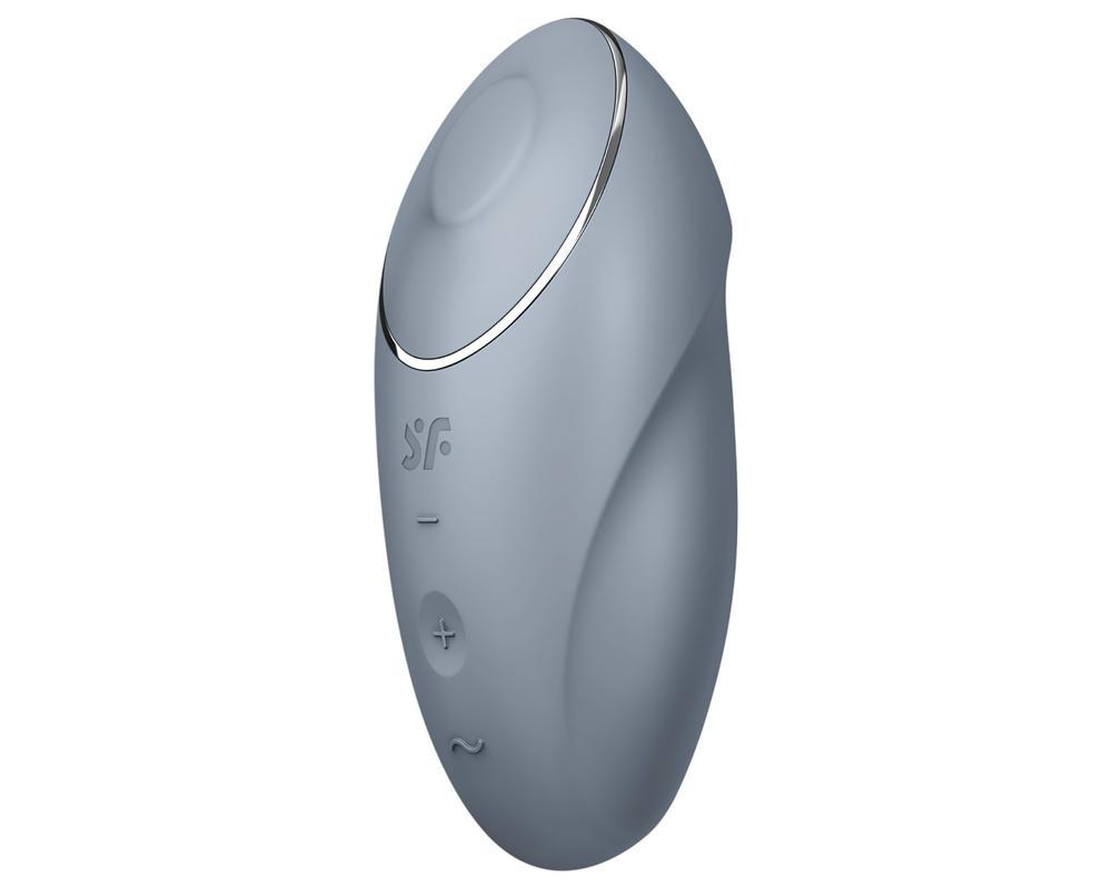 Satisfyer Tap & Climax 1 - 2in1 csikló vibrátor (szürke)