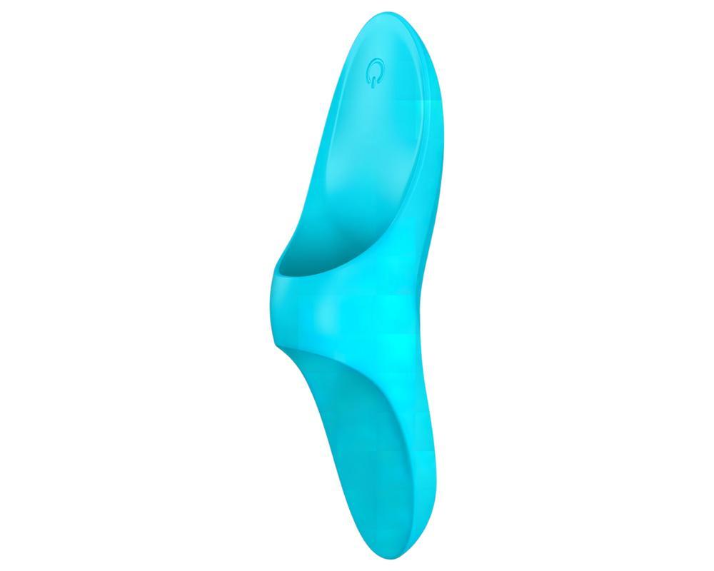 Satisfyer Teaser - akkus, vízálló ujjvibrátor (türkiz)
