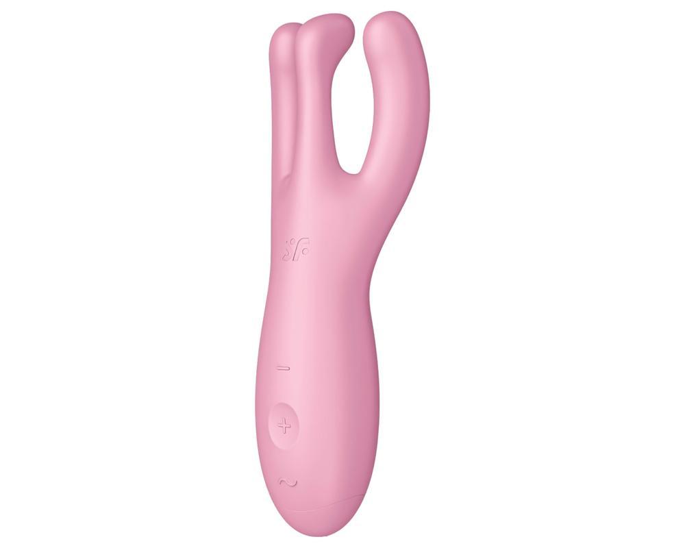 Satisfyer Threesome 4 - okos csikló vibrátor (pink)