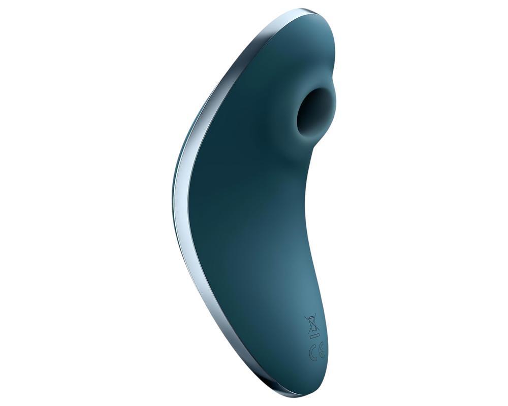 Satisfyer Vulva Lover 1 - akkus léghullámos csikló vibrátor (kék)