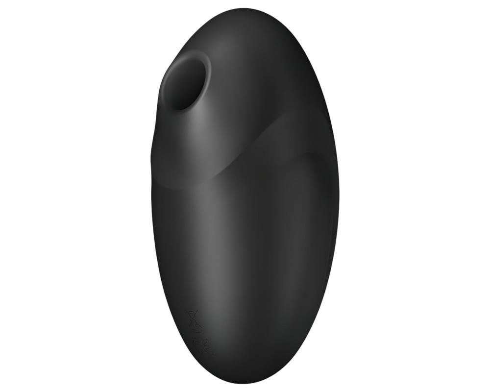Satisfyer Vulva Lover 3 - léghullámos csiklóizgató (fekete)