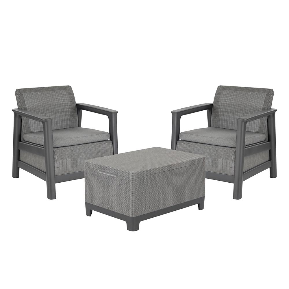 Scandi Balcony linea set kerti bútor garnitúra grafit-hűvösszürke
