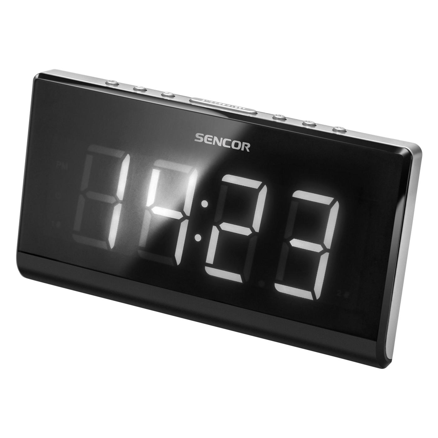 Sencor SRC 340 Digitális Rádiós Ébresztőóra Fekete 