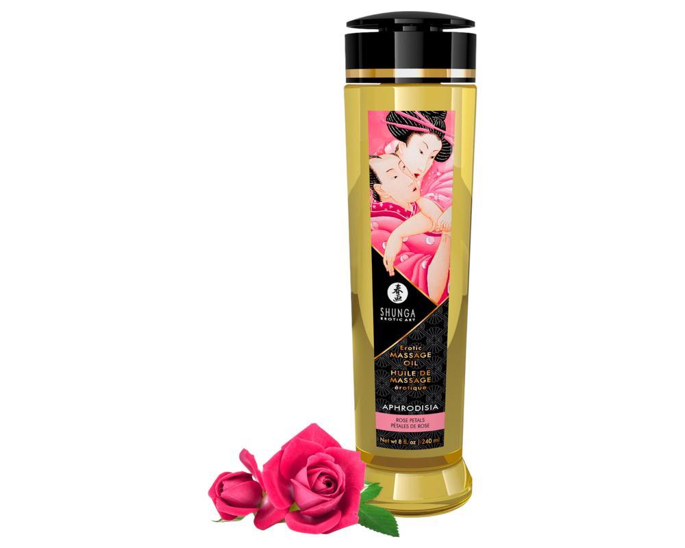 Shunga - masszázs olaj - rózsa (240ml)