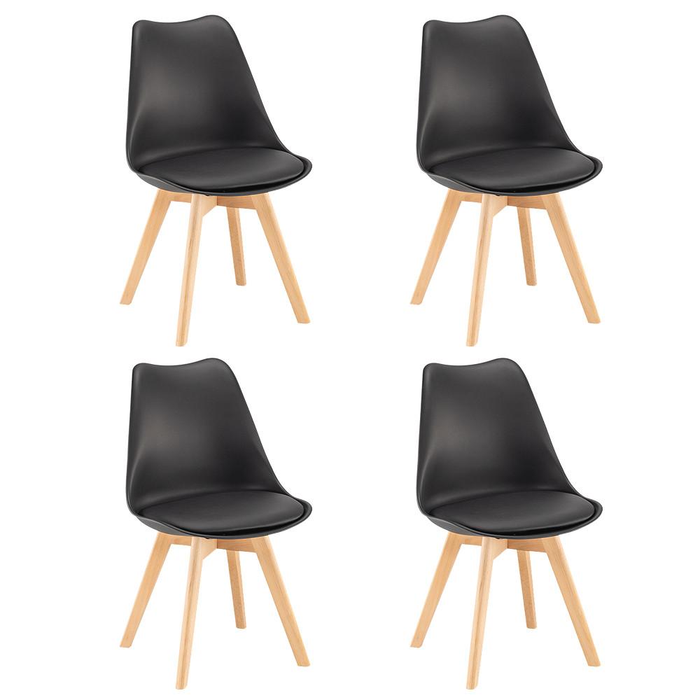 Silla étkezőszék 4 db fekete színben