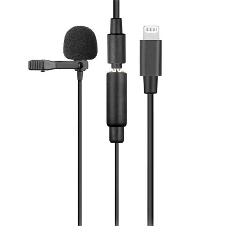 SilverHome Lavalier Csiptetős mikrofon IOS készülékhez + AUX bemenettel - JH-041-A