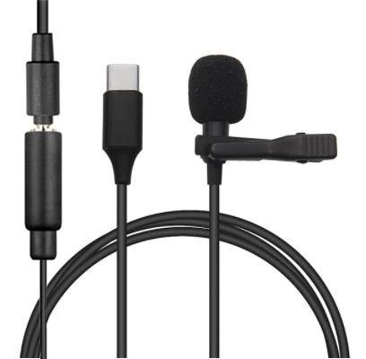 SilverHome Lavalier Csiptetős mikrofon Type-C bemenettel + AUX bemenet - JH-042-A