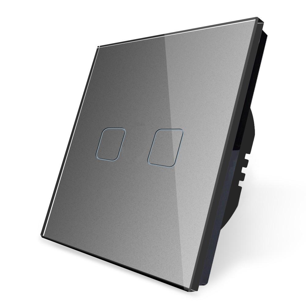 SmartHugo 2 Körös Szürke Wifi Villanykapcsoló 105