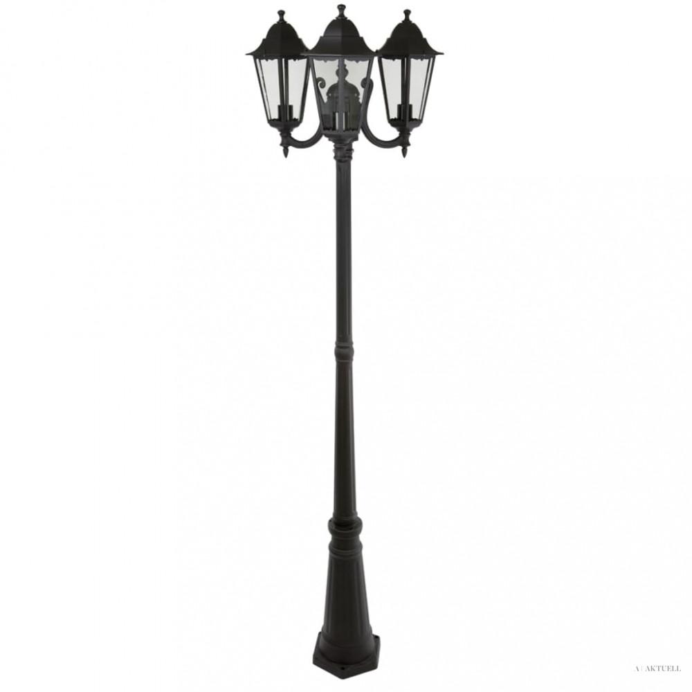 Smartwares 3-fejes kerti oszlopos lámpa 180W fekete 220 cm CLAS5000.36