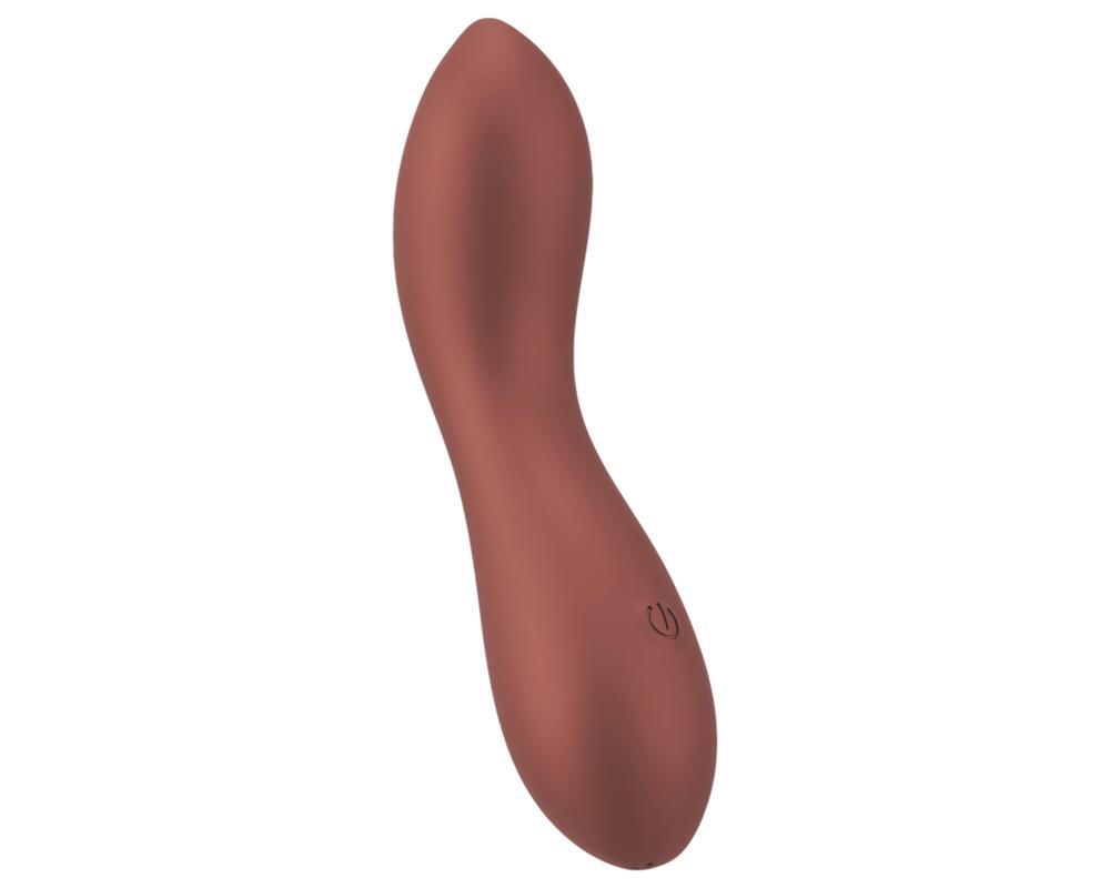 Smile - flexibilis mini G-pont vibrátor (bronz)