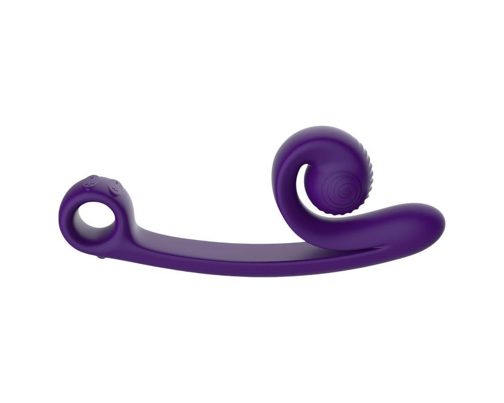 Snail Vibe Curve - 2in1 csiklóizgató vibrátor (lila)